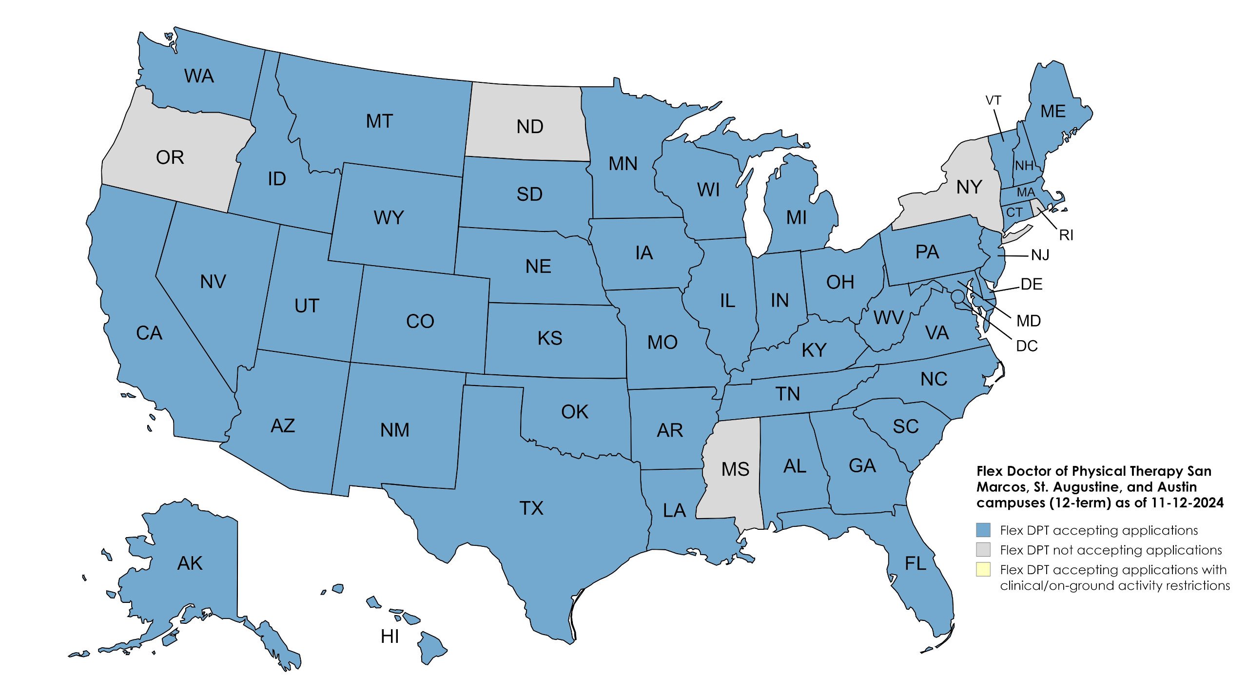 Flex DPT State Approvals - USAHS